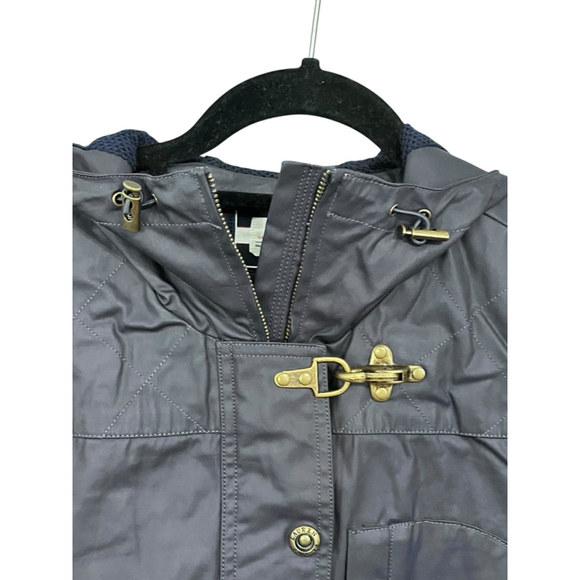 Ralph Lauren Naval Supply Company Waxed Navy Blue Jacket Coat Women's Size Small - Picture 3 of 7